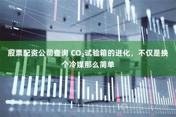 股票配资公司查询 CO₂试验箱的进化，不仅是换个冷媒那么简单